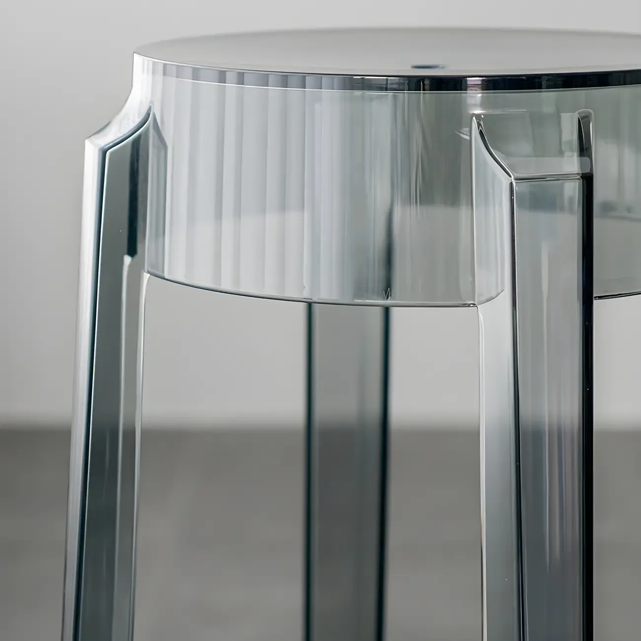 Modern Transparent Acrylic Stylish Elegant Square Bar Stool Image - 8