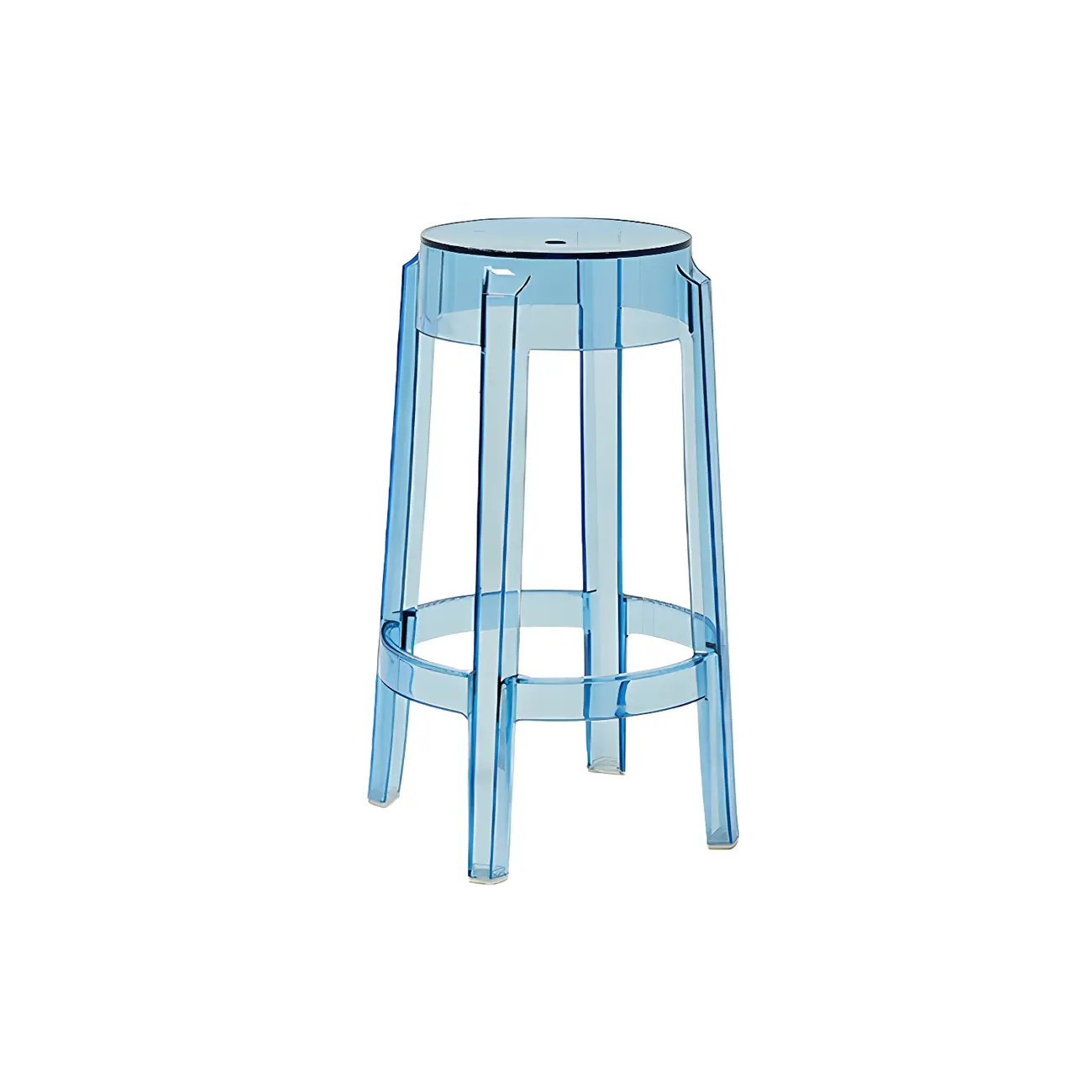 Modern Transparent Acrylic Stylish Elegant Square Bar Stool Image - 20 | homeyfad