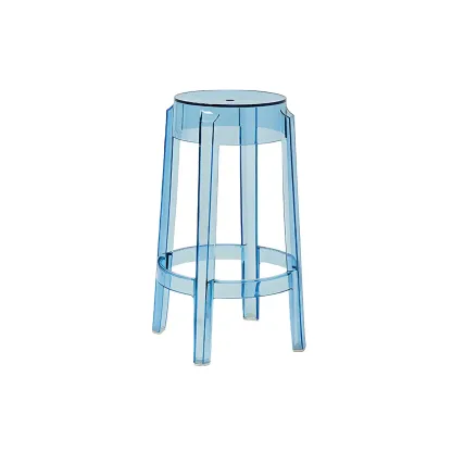 Modern Transparent Acrylic Stylish Elegant Square Bar Stool Image - 20