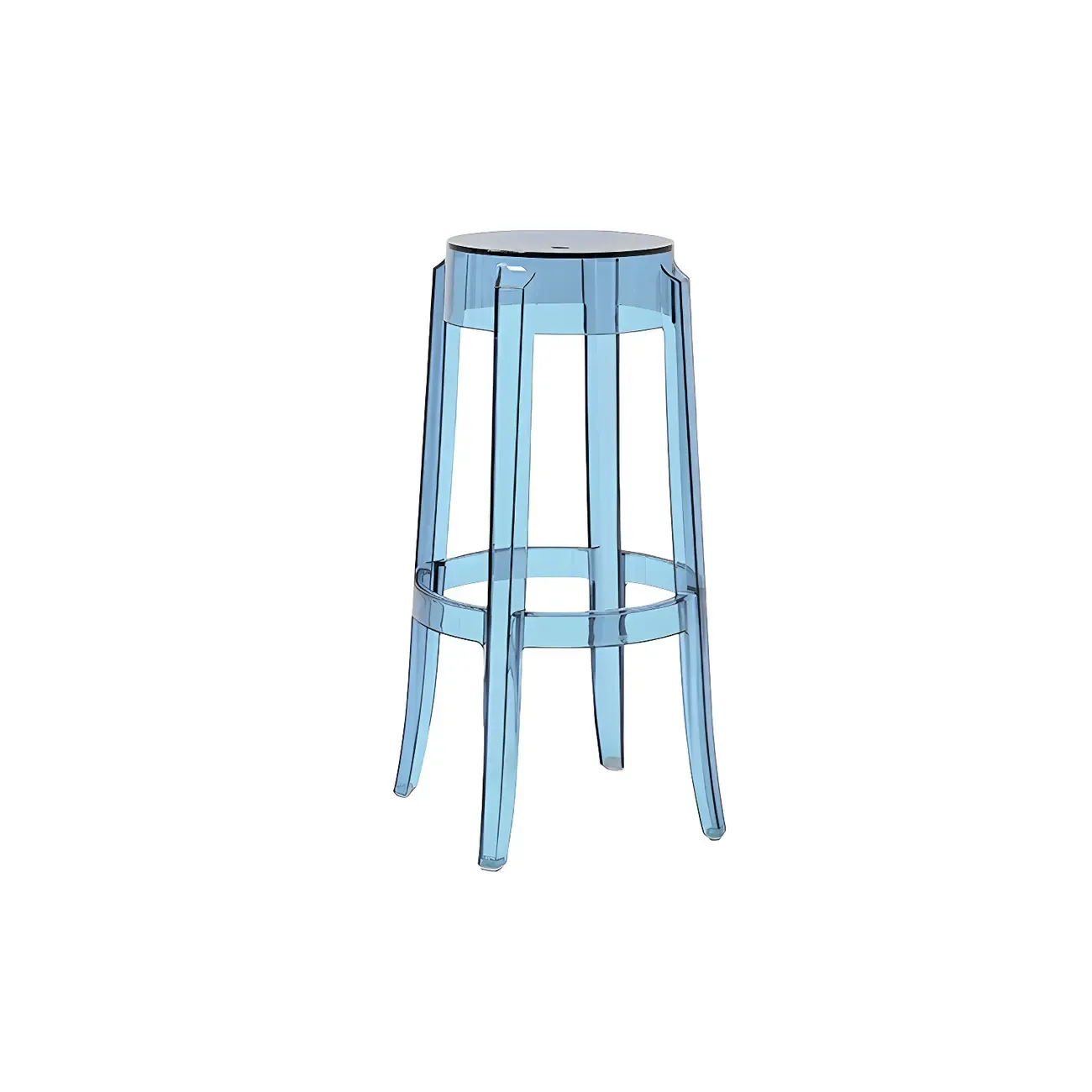 Modern Transparent Acrylic Stylish Elegant Square Bar Stool Image - 25