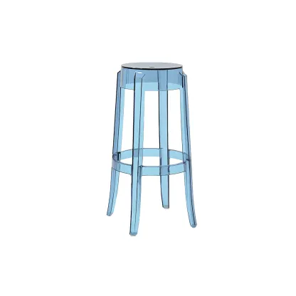 Modern Transparent Acrylic Stylish Elegant Square Bar Stool Image - 25