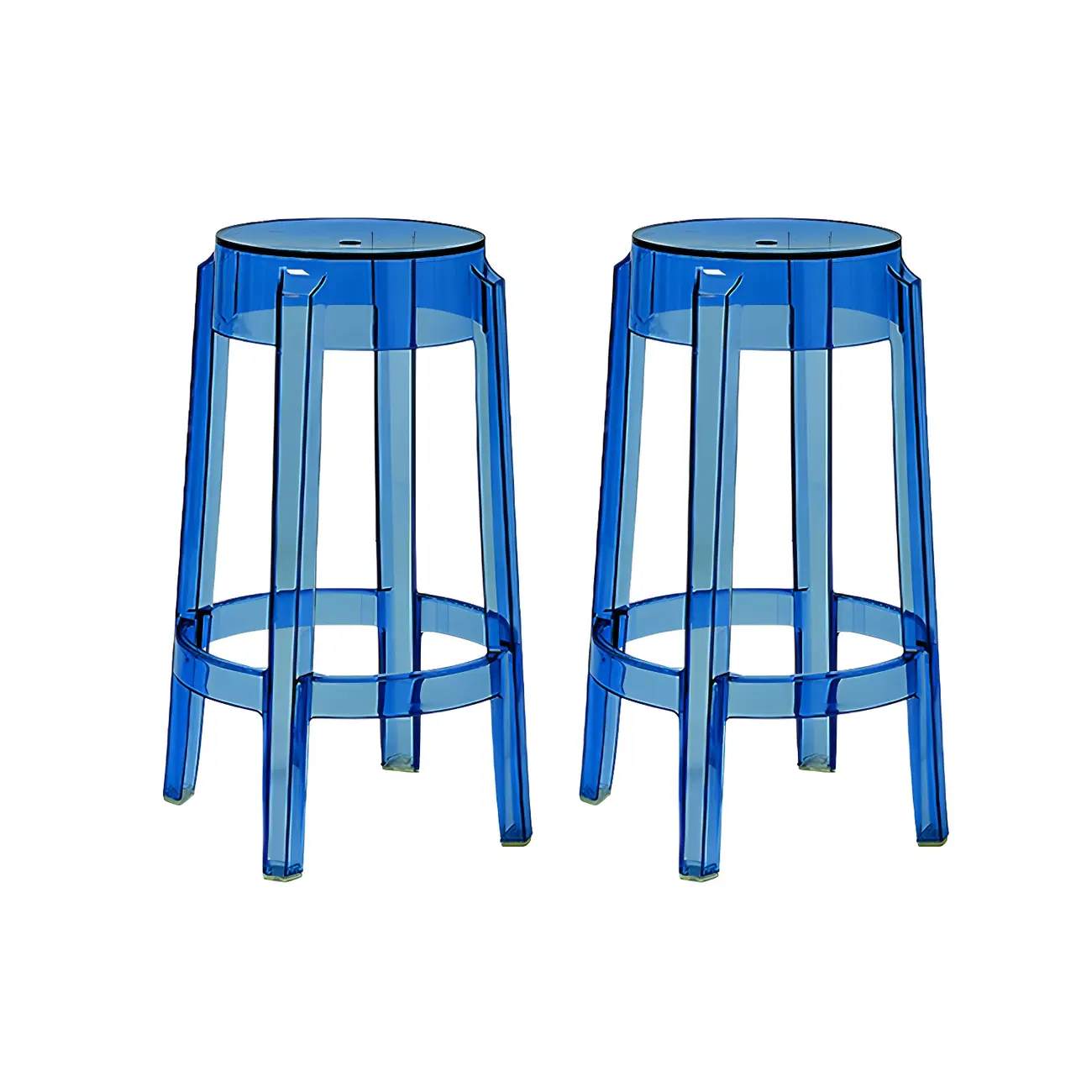 Modern Transparent Acrylic Stylish Elegant Square Bar Stool Image - 31 | homeyfad
