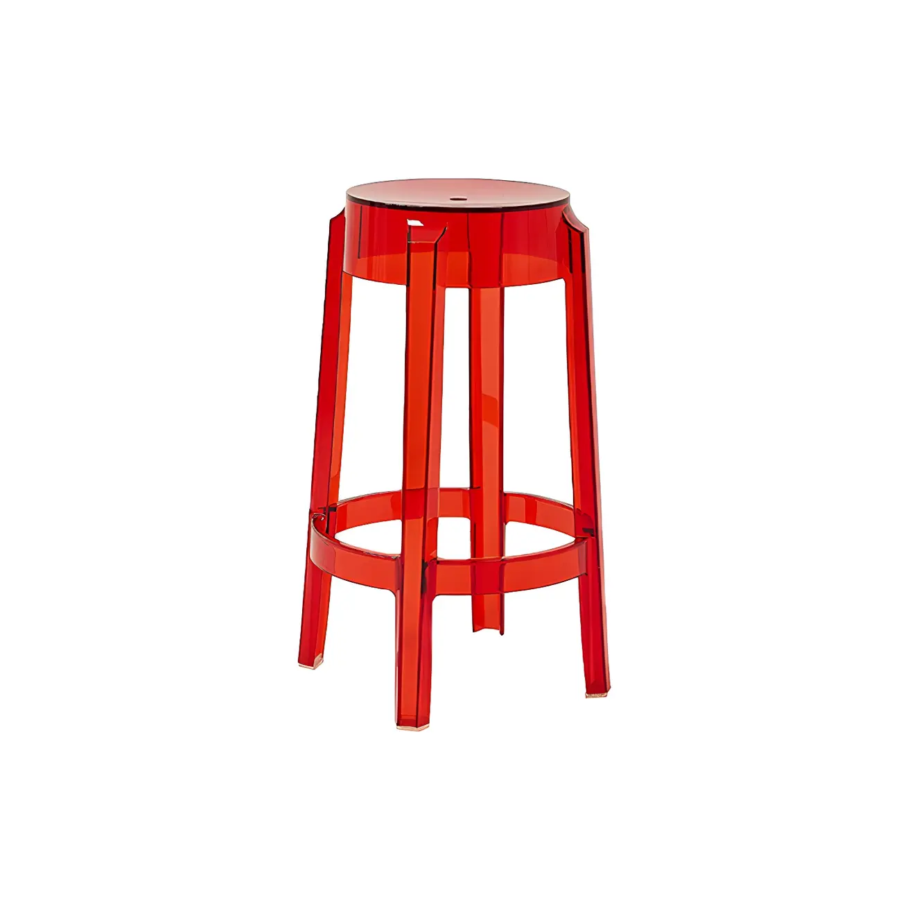 Modern Transparent Acrylic Stylish Elegant Square Bar Stool Image - 40 | homeyfad