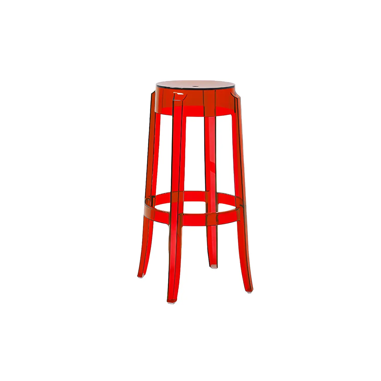 Modern Transparent Acrylic Stylish Elegant Square Bar Stool Image - 45 | homeyfad
