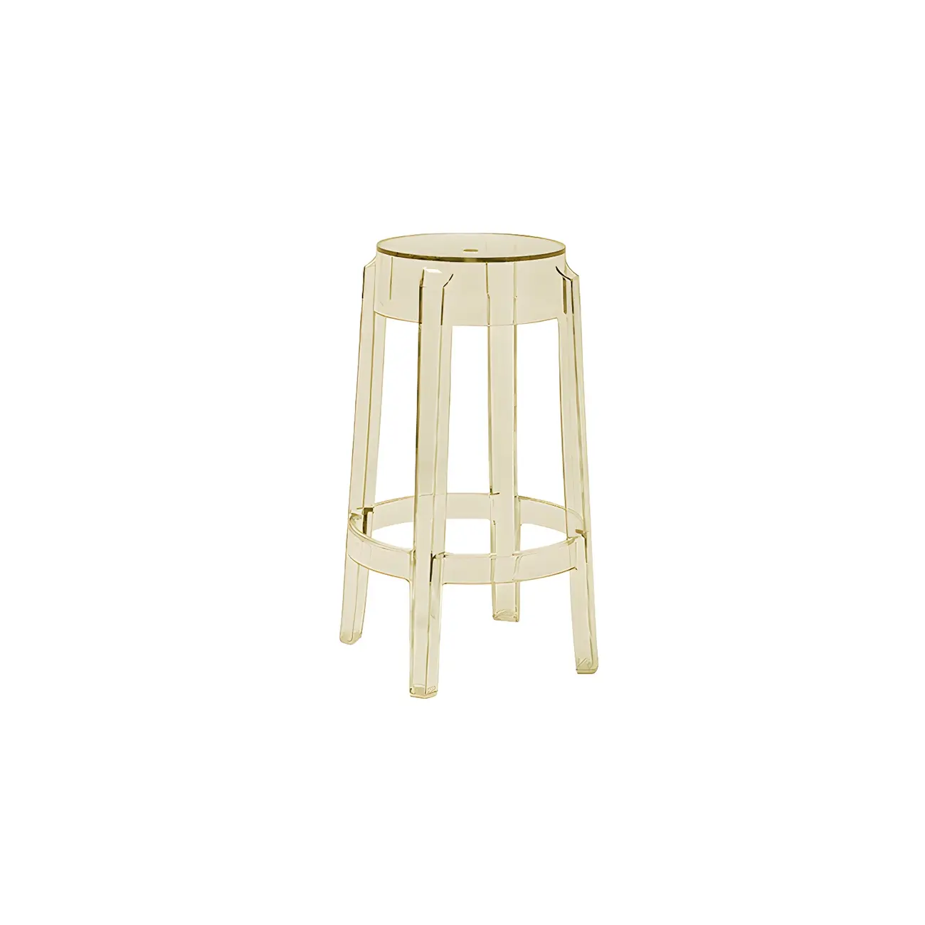 Modern Transparent Acrylic Stylish Elegant Square Bar Stool Image - 50 | homeyfad