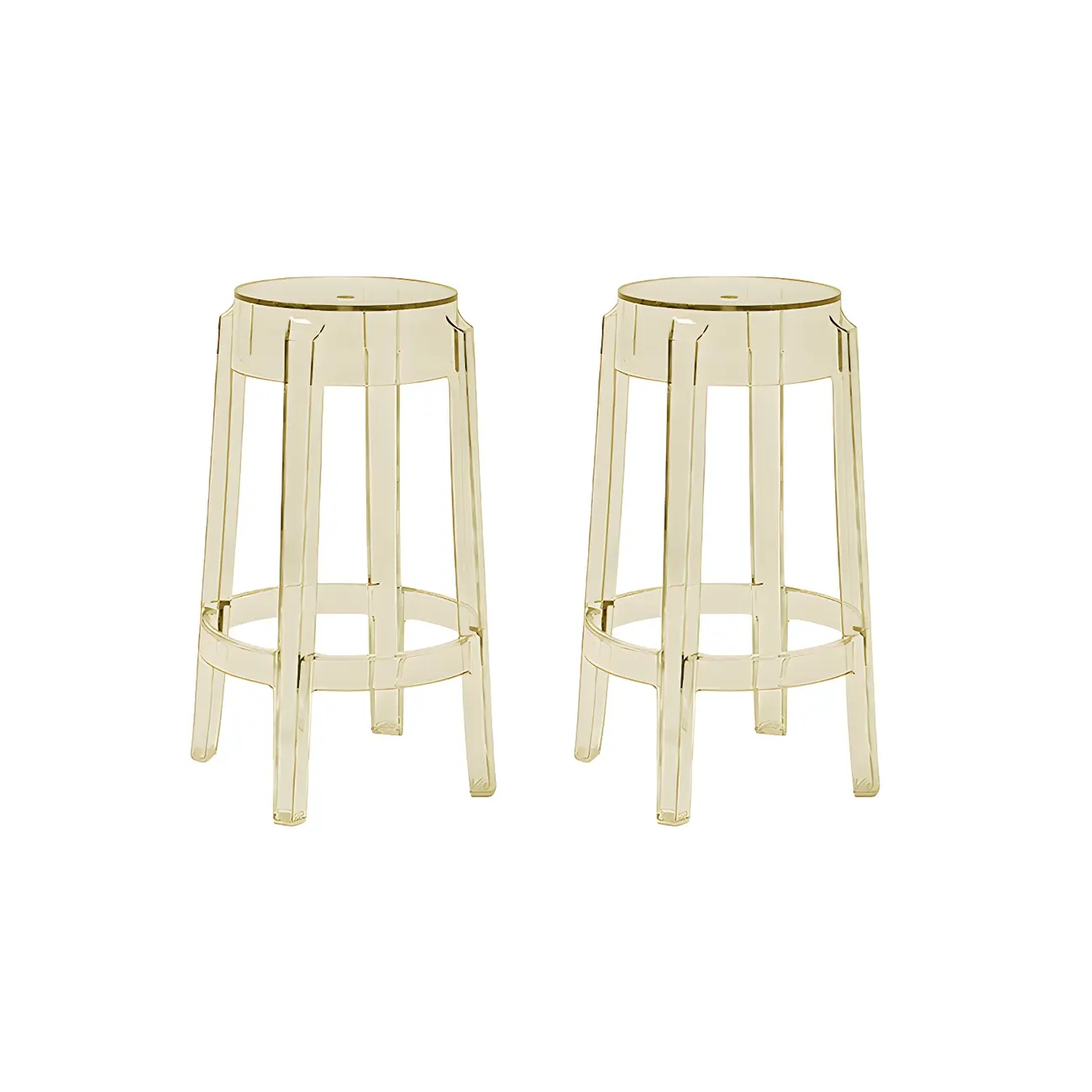 Modern Transparent Acrylic Stylish Elegant Square Bar Stool Image - 51 | homeyfad