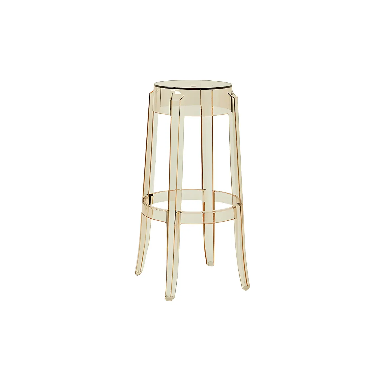 Modern Transparent Acrylic Stylish Elegant Square Bar Stool Image - 55 | homeyfad