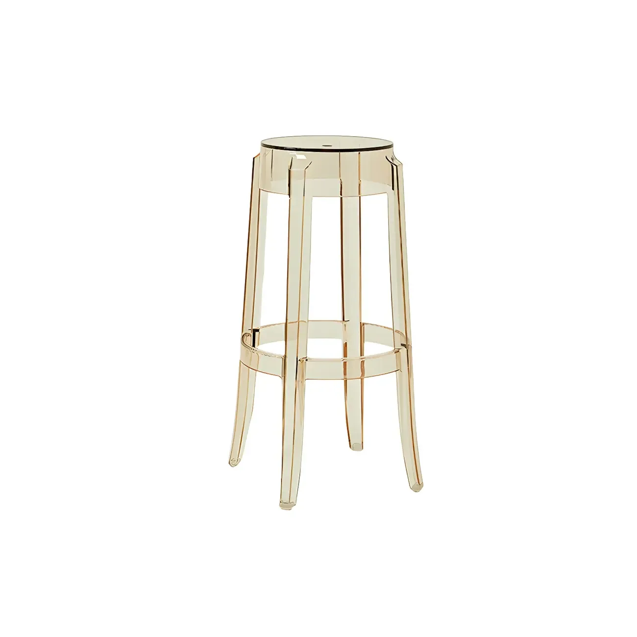 Modern Transparent Acrylic Stylish Elegant Square Bar Stool Image - 55