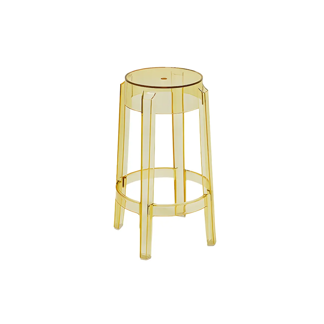 Modern Transparent Acrylic Stylish Elegant Square Bar Stool Image - 60 | homeyfad