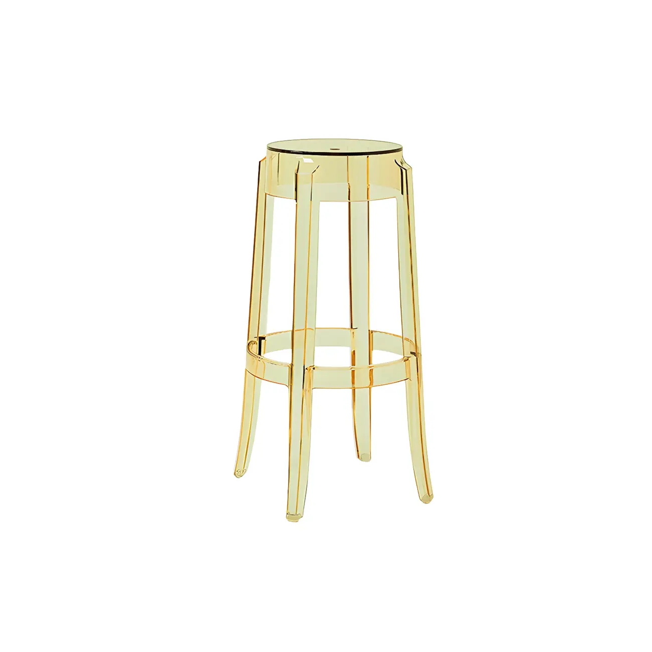 Modern Transparent Acrylic Stylish Elegant Square Bar Stool Image - 65 | homeyfad