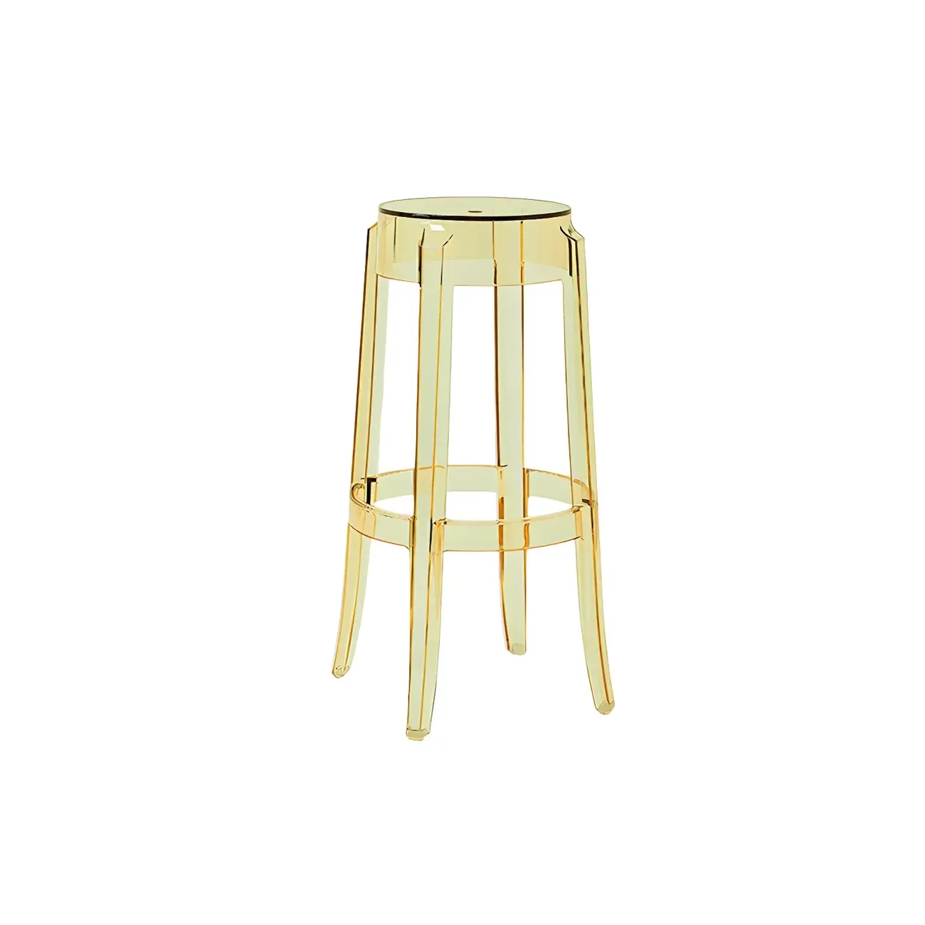 Modern Transparent Acrylic Stylish Elegant Square Bar Stool Image - 65