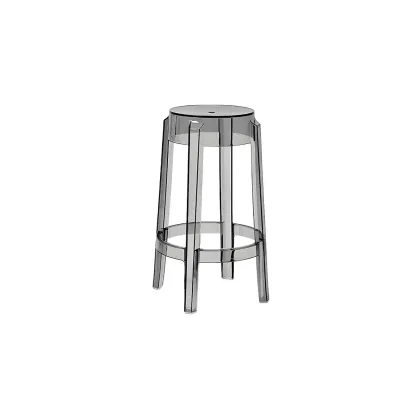 Modern Transparent Acrylic Stylish Elegant Square Bar Stool Image - 70