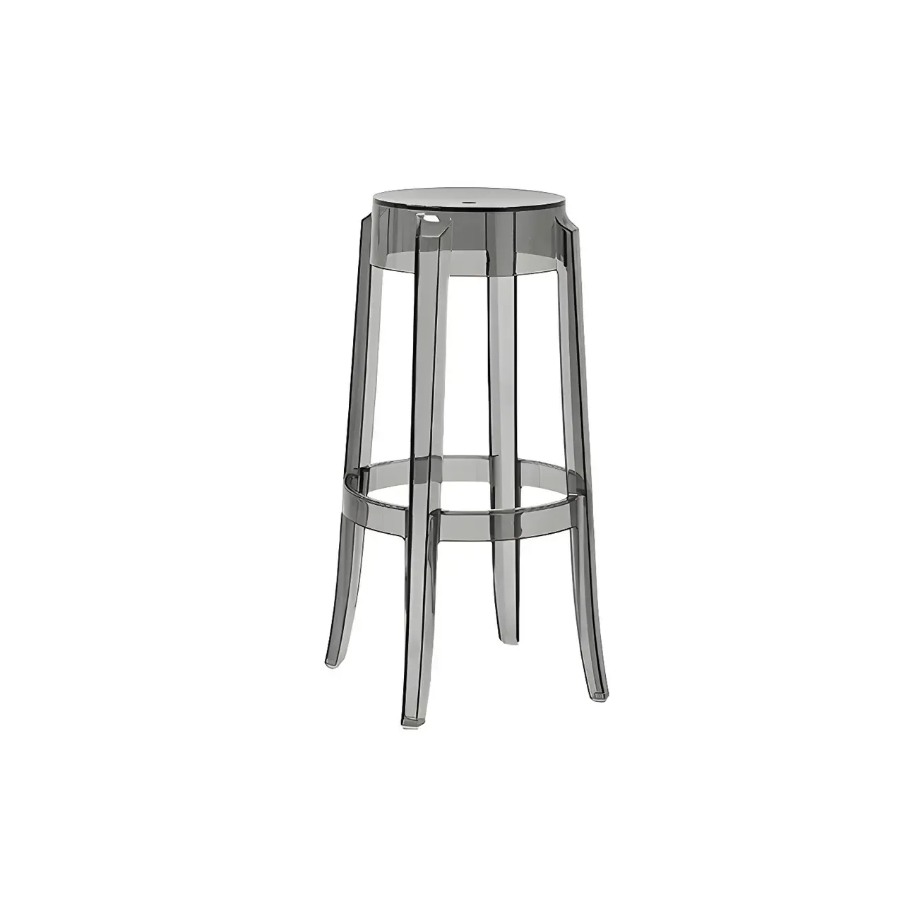 Modern Transparent Acrylic Stylish Elegant Square Bar Stool Image - 75