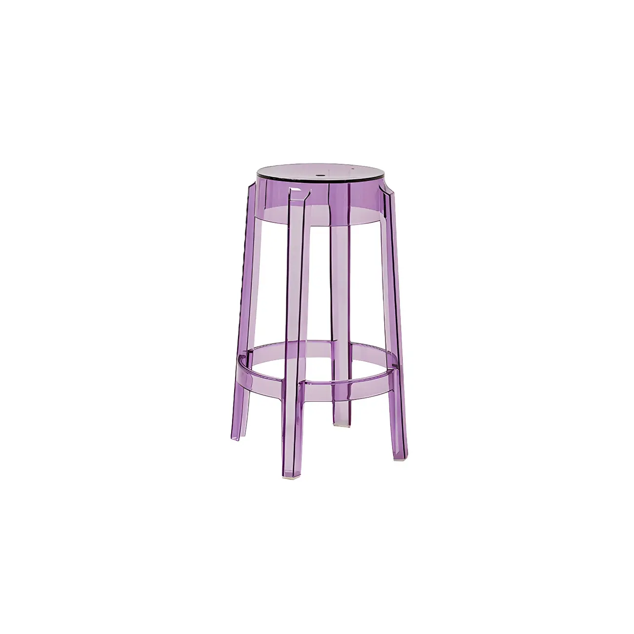 Modern Transparent Acrylic Stylish Elegant Square Bar Stool Image - 80 | homeyfad