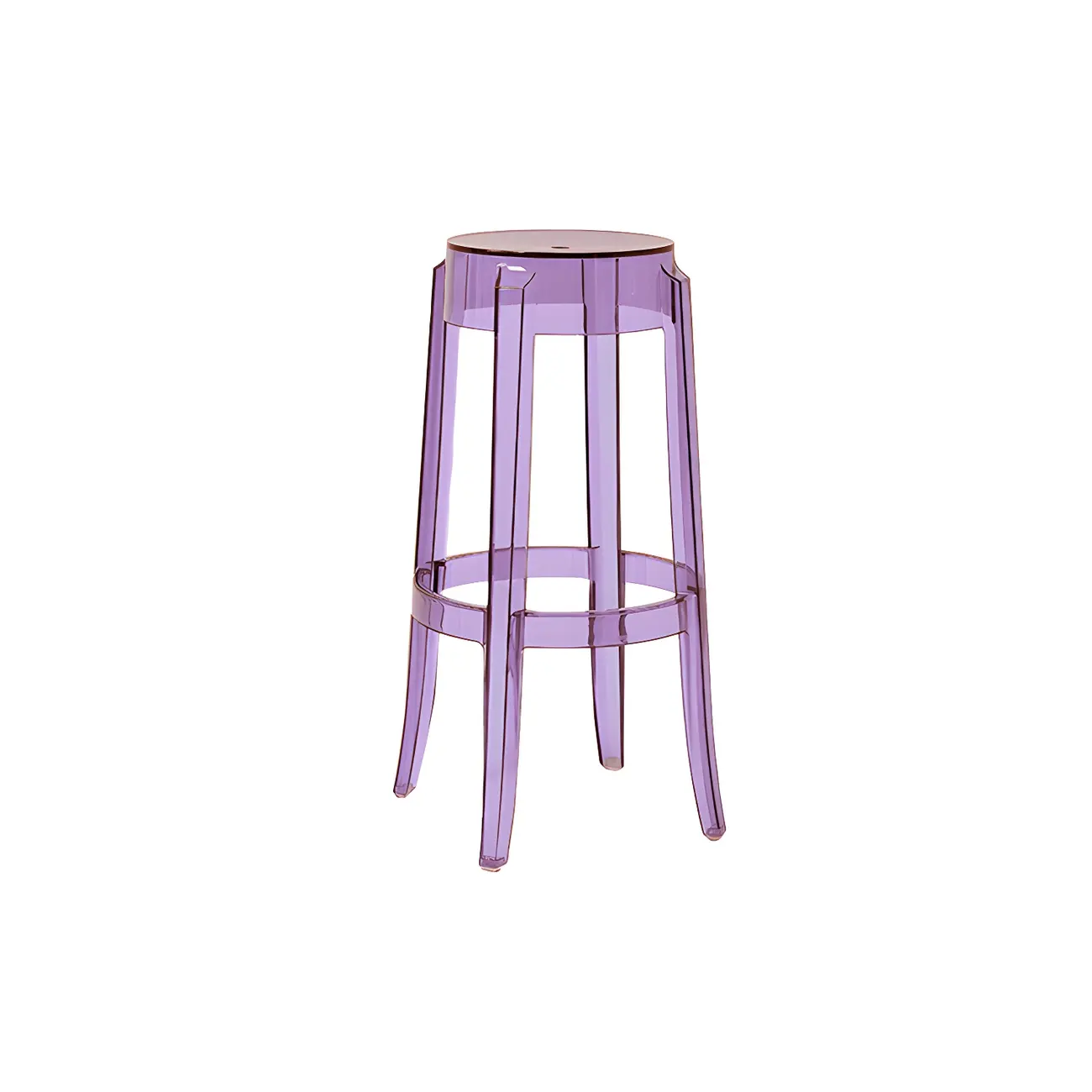 Modern Transparent Acrylic Stylish Elegant Square Bar Stool Image - 85 | homeyfad