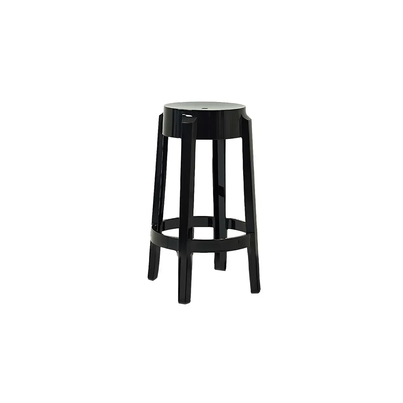 Modern Transparent Acrylic Stylish Elegant Square Bar Stool Image - 90