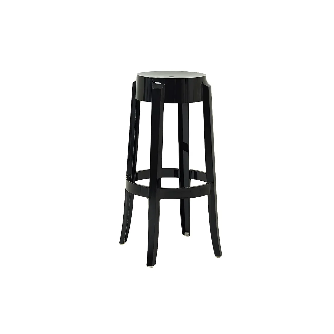 Modern Transparent Acrylic Stylish Elegant Square Bar Stool Image - 95 | homeyfad