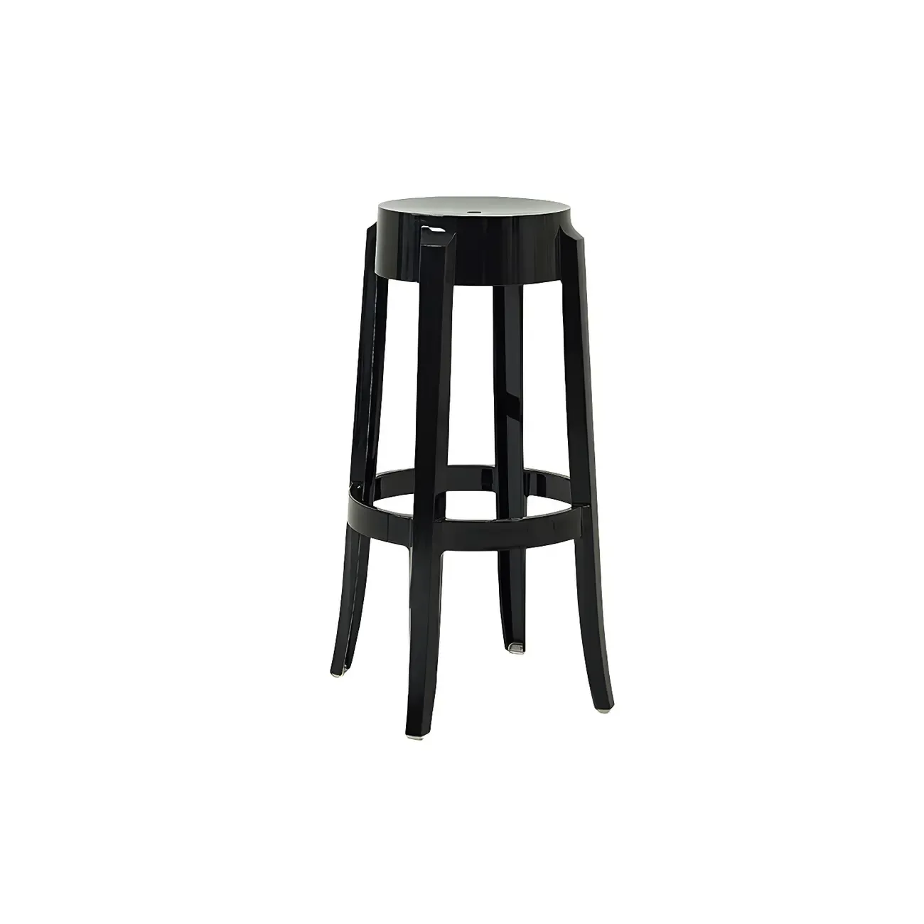 Modern Transparent Acrylic Stylish Elegant Square Bar Stool Image - 95
