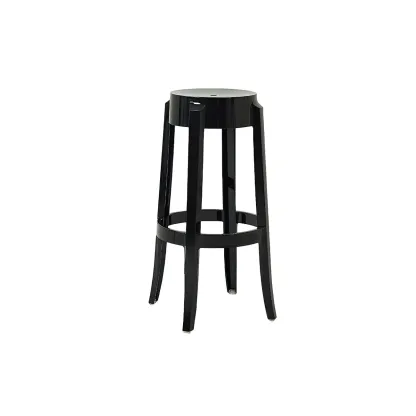 Modern Transparent Acrylic Stylish Elegant Square Bar Stool Image - 95