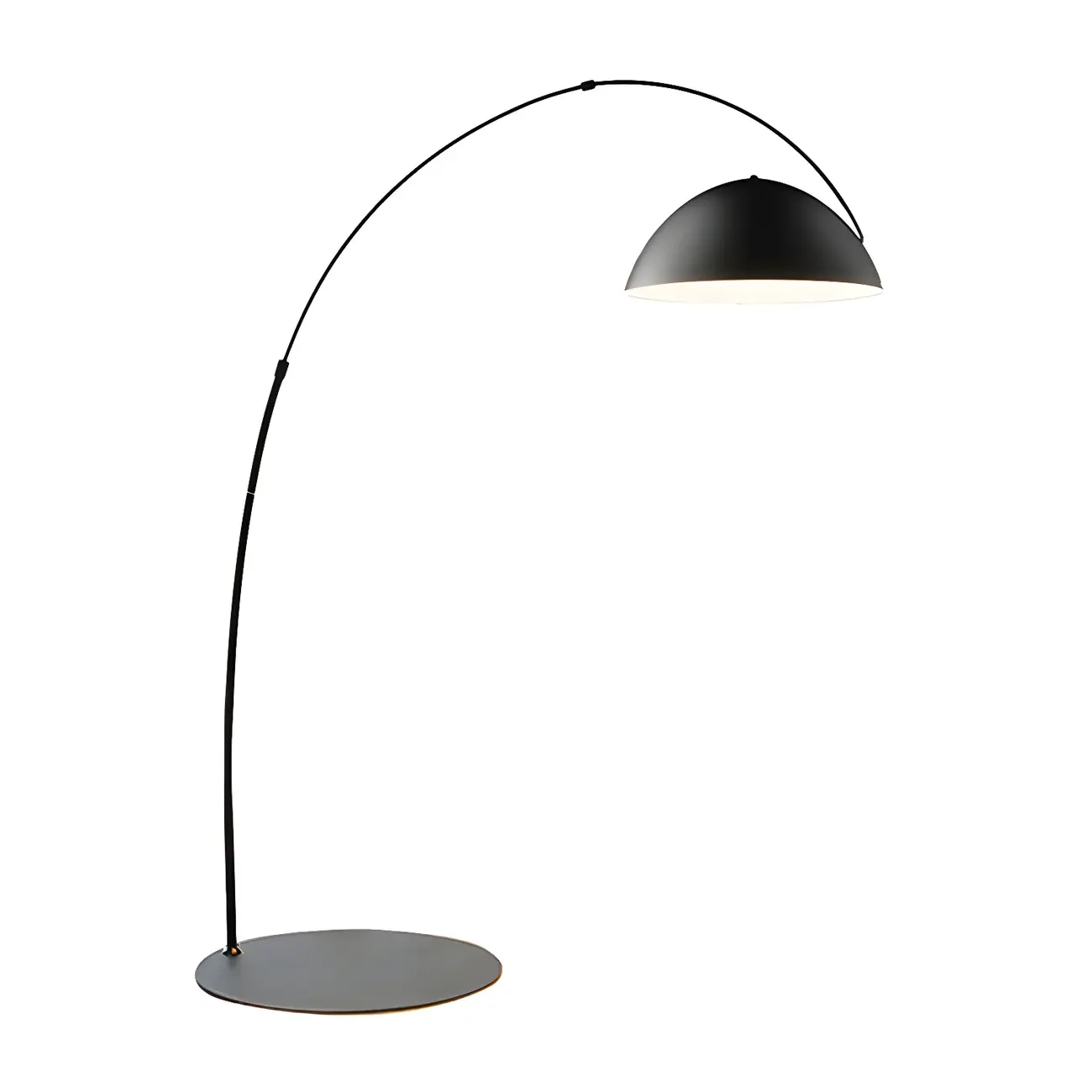 Black Dome Iron Arched Floor Lamp with Foot Switch Image - 6 | homeyfad