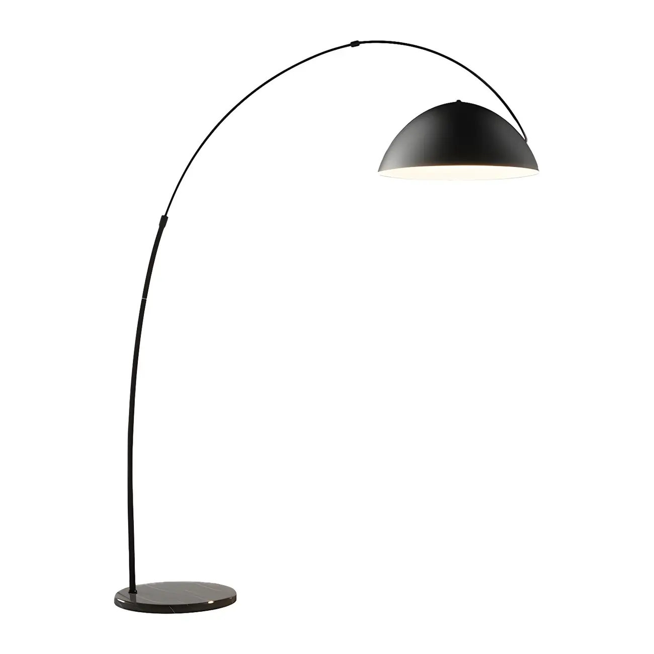 Black Dome Iron Arched Floor Lamp with Foot Switch Image - 7 | homeyfad