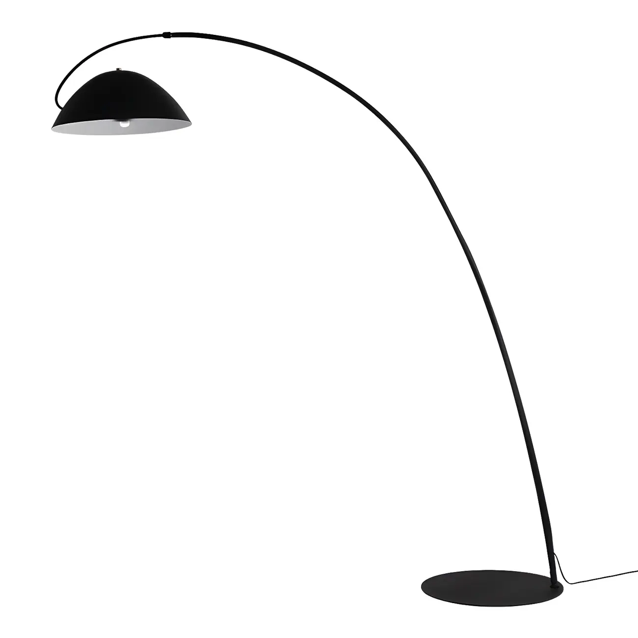 Black Dome Iron Arched Floor Lamp with Foot Switch Image - 12 | homeyfad