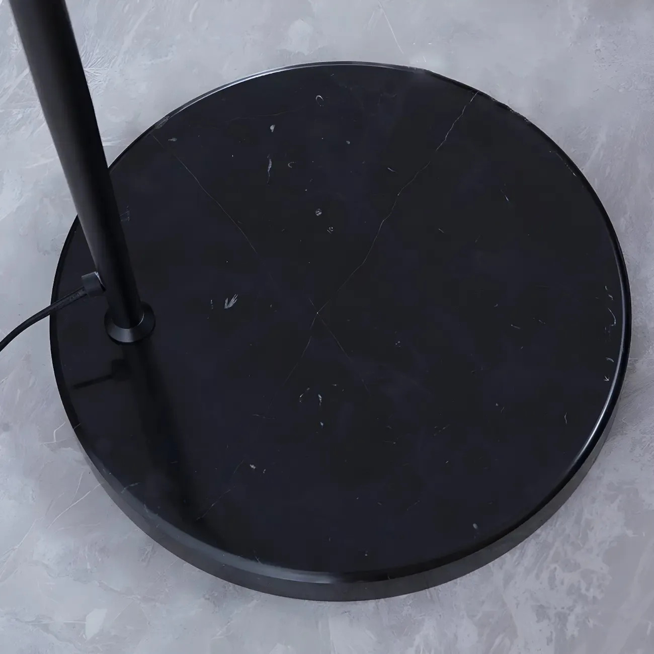 Black Dome Iron Arched Floor Lamp with Foot Switch Image - 11