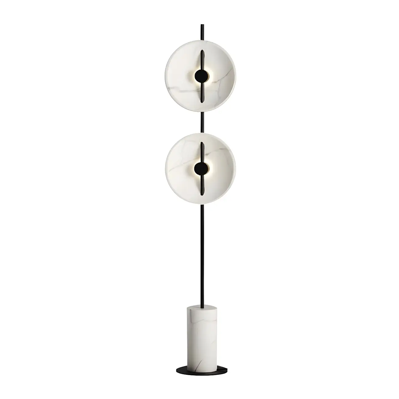2-Light Tall LED Floor Lamp with Warm Light for Living Areas Image - 5 | homeyfad