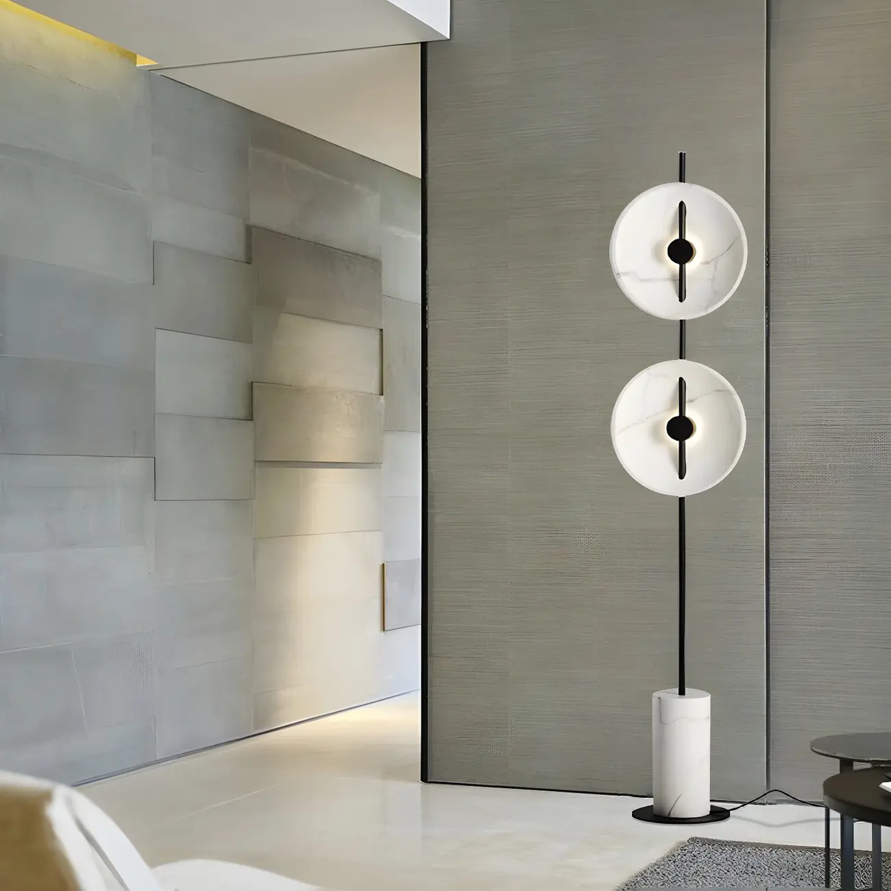 2-Light Tall LED Floor Lamp with Warm Light for Living Areas Image - 8 | homeyfad