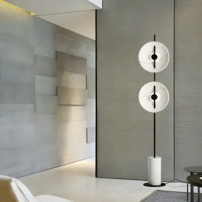 2-Light Tall LED Floor Lamp with Warm Light for Living Areas Image - 8