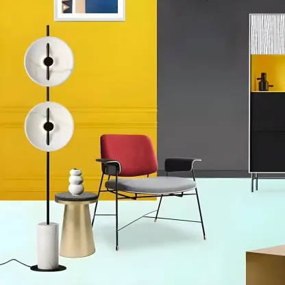 2-Light Tall LED Floor Lamp with Warm Light for Living Areas Image - 9