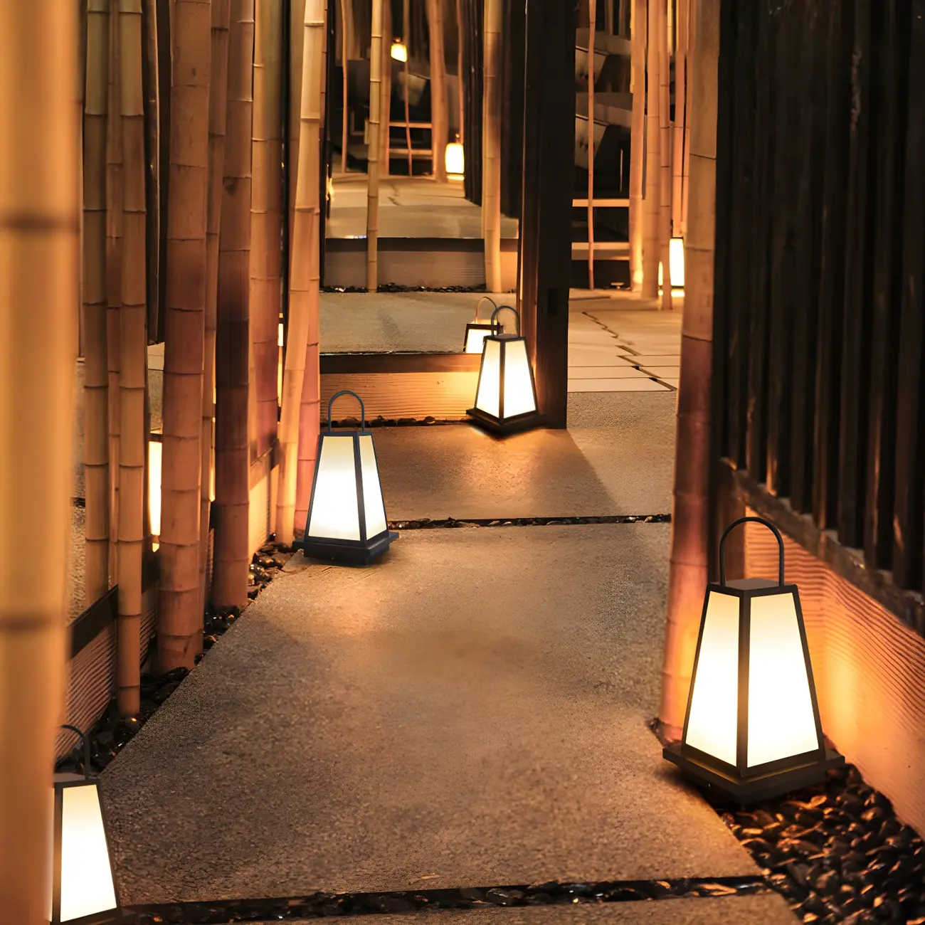 Black Metal Conical Post Cap Light with Handle Image - 4 | homeyfad