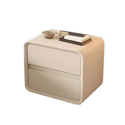 Scandinavian Wood Narrow Bedside Cabinet Image - 22