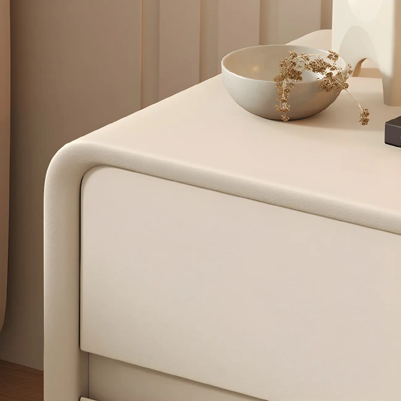 Scandinavian Wood Narrow Bedside Cabinet Image - 7 | homeyfad