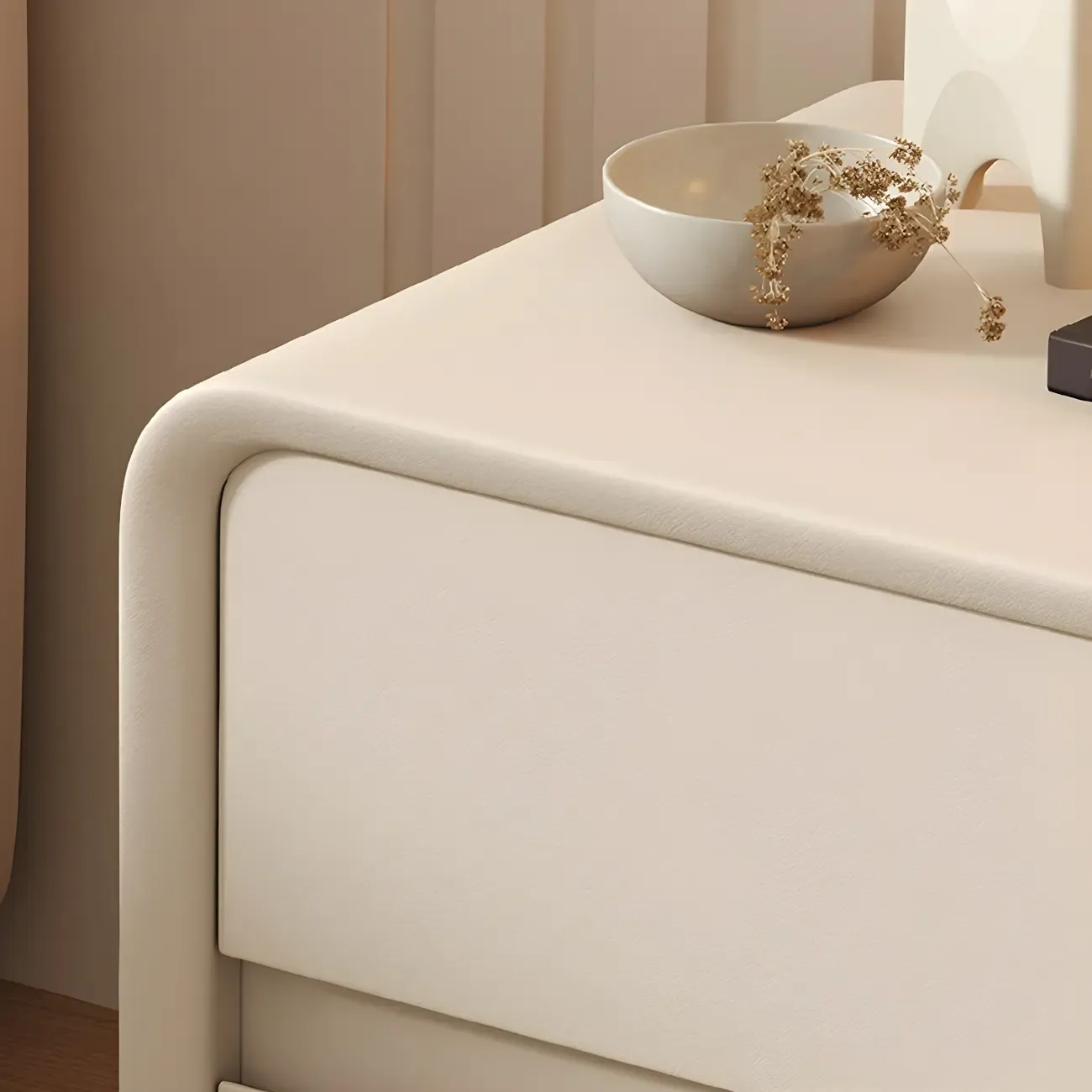 Scandinavian Wood Narrow Bedside Cabinet Image - 7