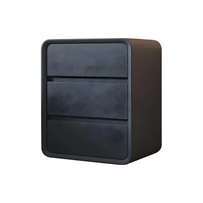 Scandinavian Wood Narrow Bedside Cabinet Image - 24