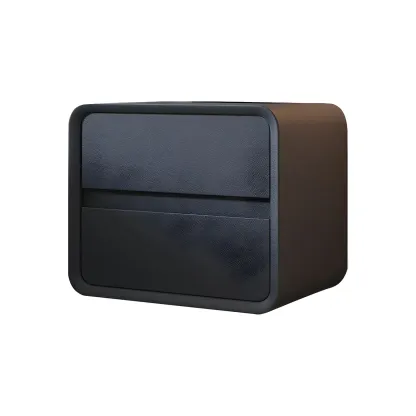 Scandinavian Wood Narrow Bedside Cabinet Image - 32