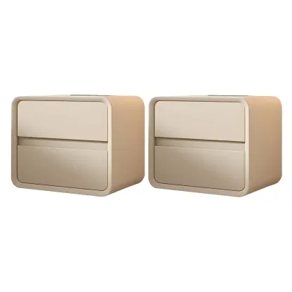 Scandinavian Wood Narrow Bedside Cabinet Image - 38