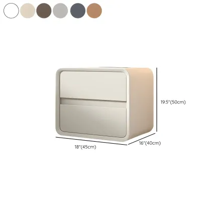 Scandinavian Wood Narrow Bedside Cabinet Image - 11