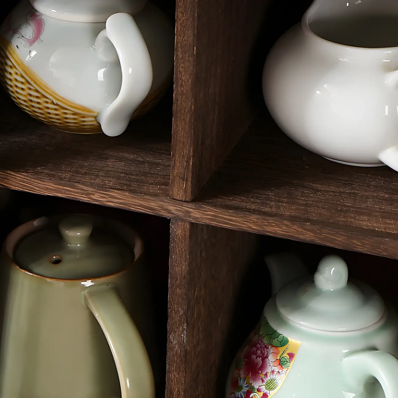 Classic Wooden Wall-Mounted Display Cabinet for Collectibles Image - 10 | homeyfad