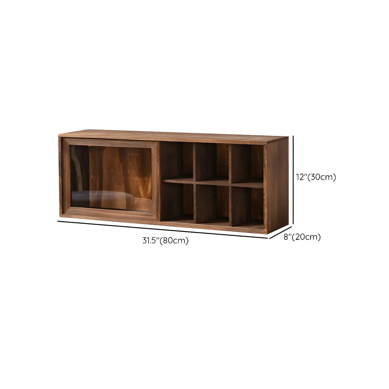 Classic Wooden Wall-Mounted Display Cabinet for Collectibles Image - 17 | homeyfad