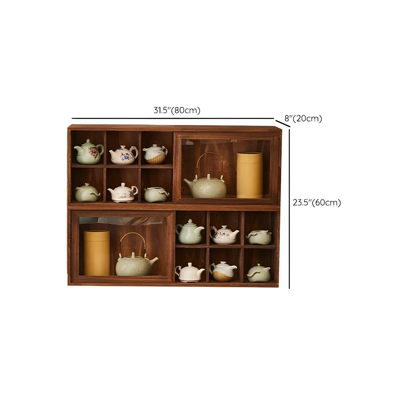 Classic Wooden Wall-Mounted Display Cabinet for Collectibles Image - 18 | homeyfad