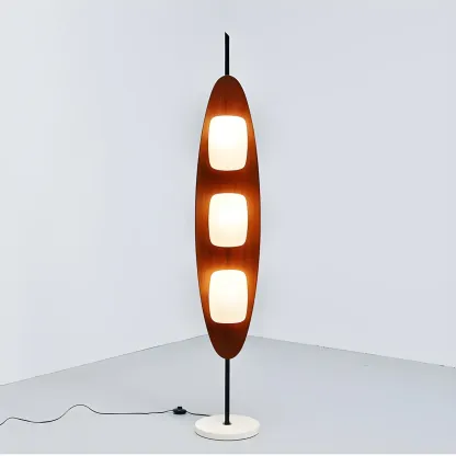 63" Mid-Century Modern 3-Light Integrated LED Floor Lamp  Image - 12