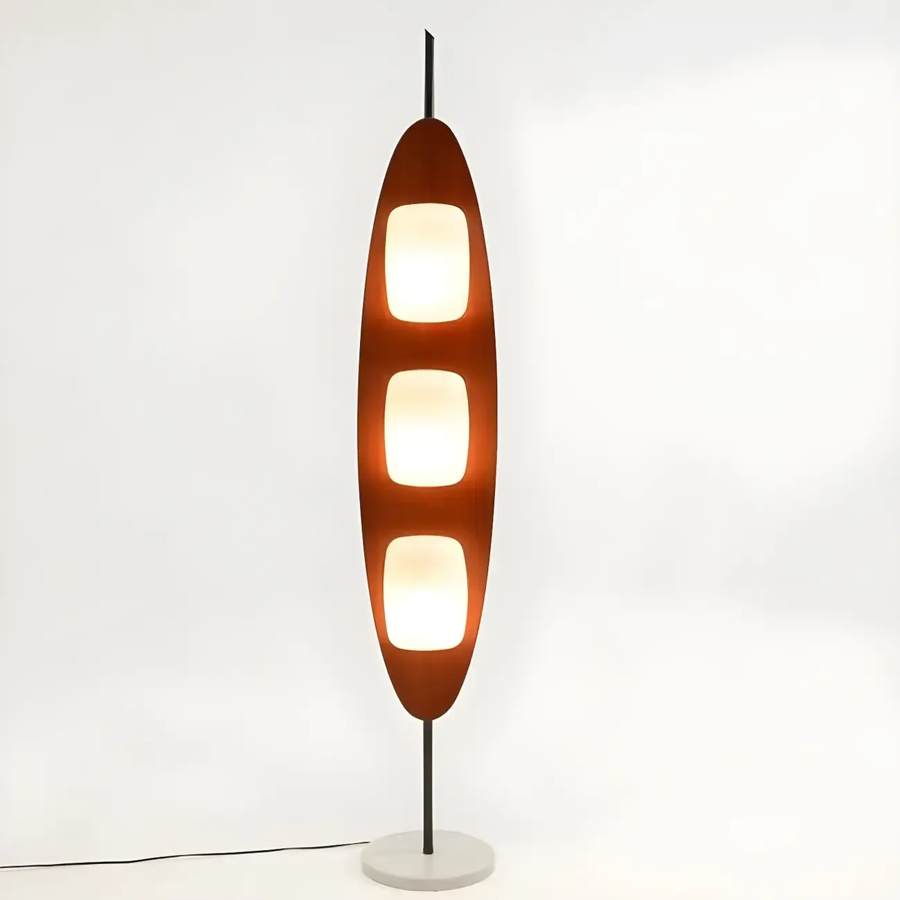 63" Mid-Century Modern 3-Light Integrated LED Floor Lamp  Image - 10