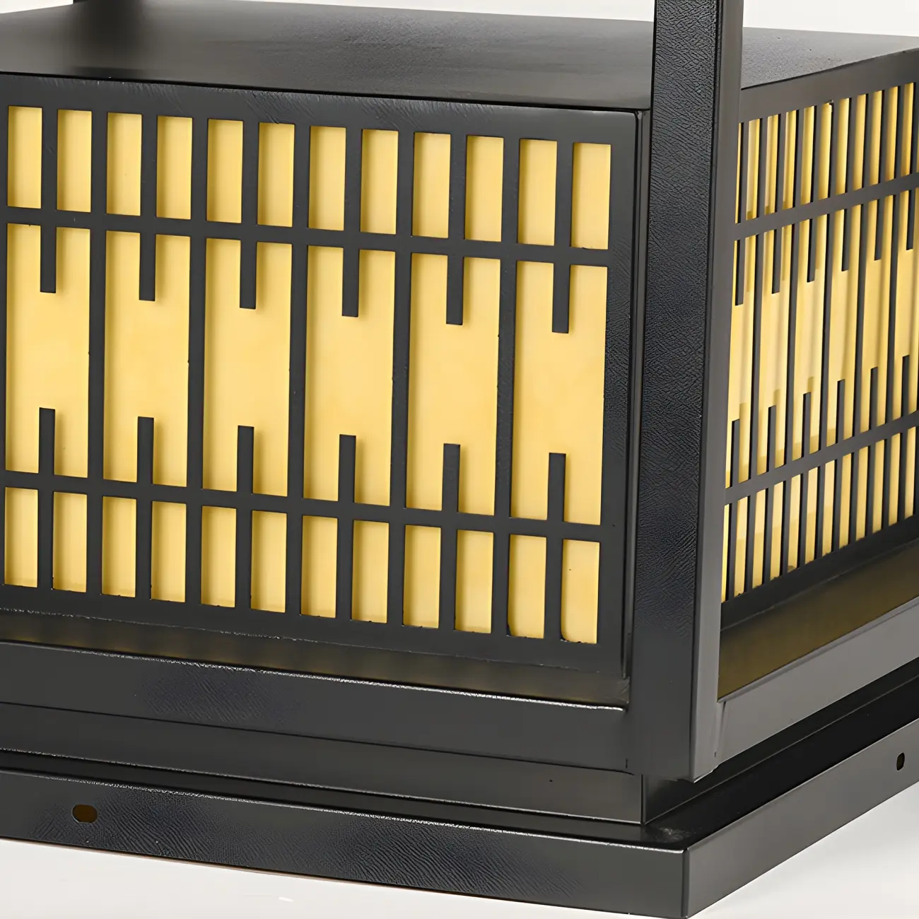 Solar Yellow Shade Warm Light Post Cap Light Image - 12 | homeyfad