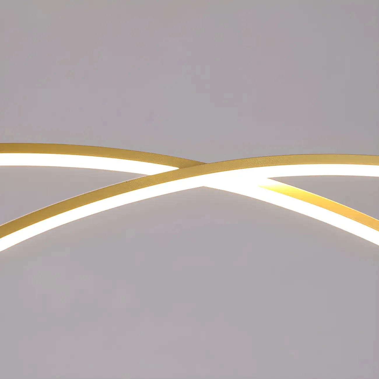 Simple Modern Black/Gold Linear Island Pendant Light Image - 11