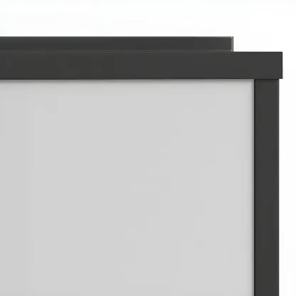 Cube Metal Black Solar Post Cap Light Image - 14