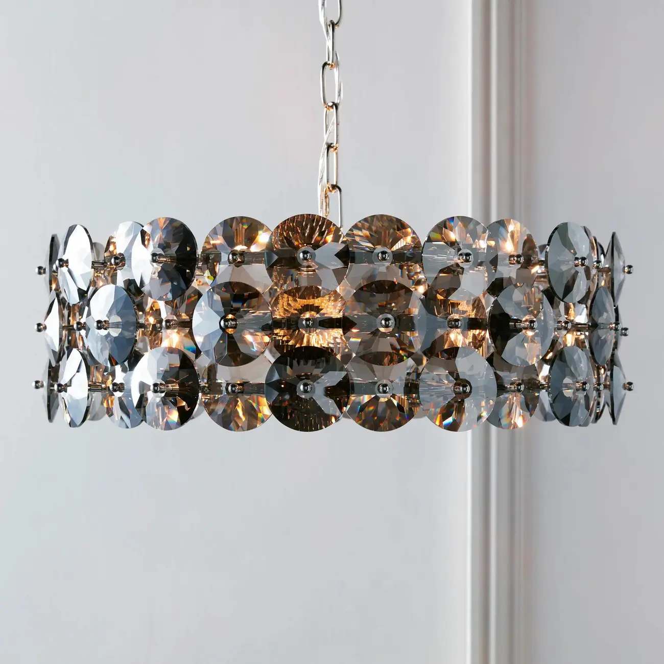 Crystal Drum Chandelier for Modern Elegance Image - 1 | homeyfad