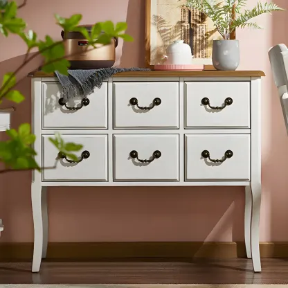 Durable Green Wooden Dressers & Chest with Soft Closing Drawer Image - 3