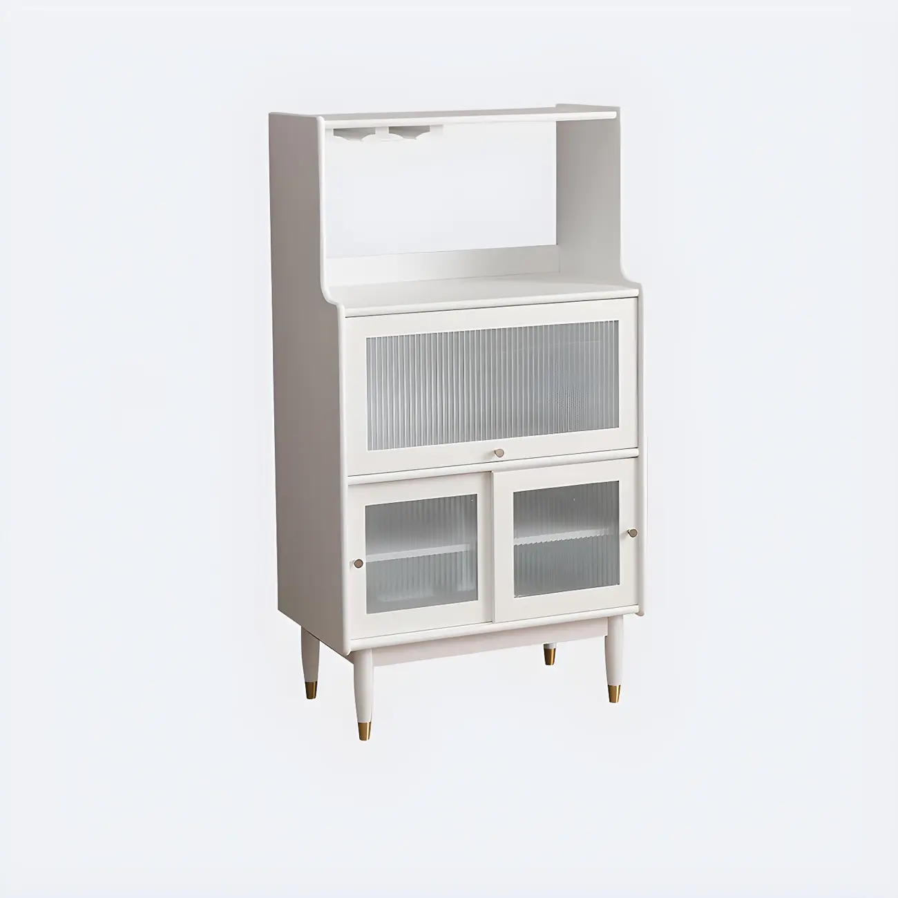 Modern Black Freestanding Wine Rack Large Storage for Living Bar Image - 5 | homeyfad